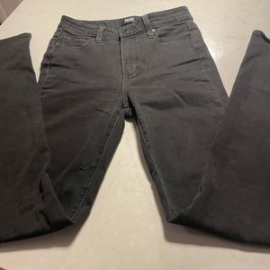 PAIGE high rise Bell Canyon black jeans